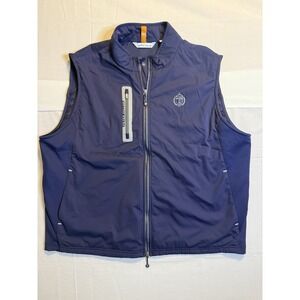 Peter Millar Hyperlight Fuse Vest Men's XXL Blue  Full Zip 4-Way Stretch